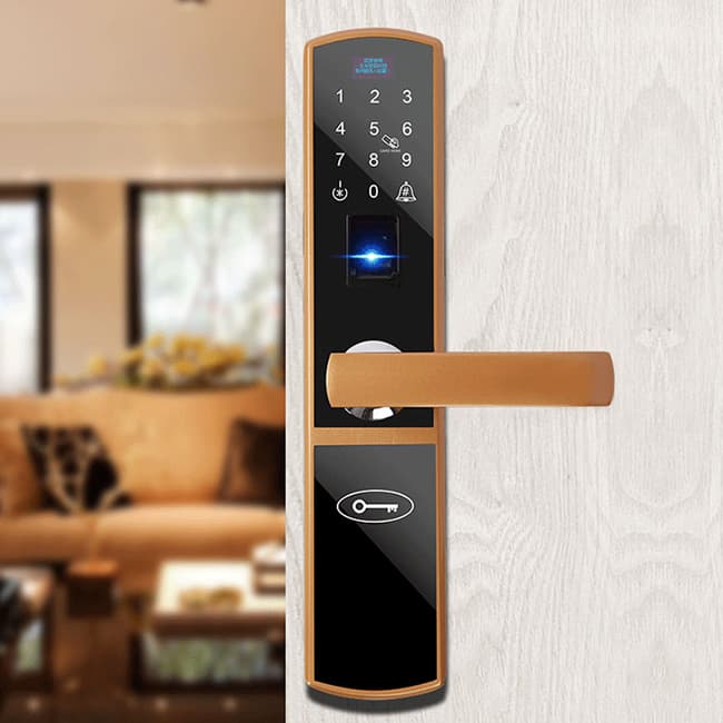 米倉大門智能鎖 指紋磁卡門鎖 防盜鎖MC8202A