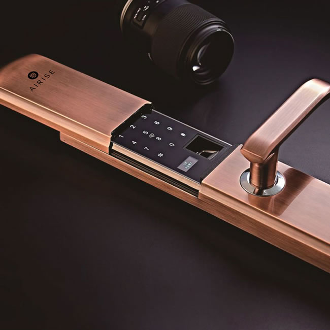 艾瑞斯智能鎖 滑蓋指紋密碼鎖 家用防盜門智能門鎖