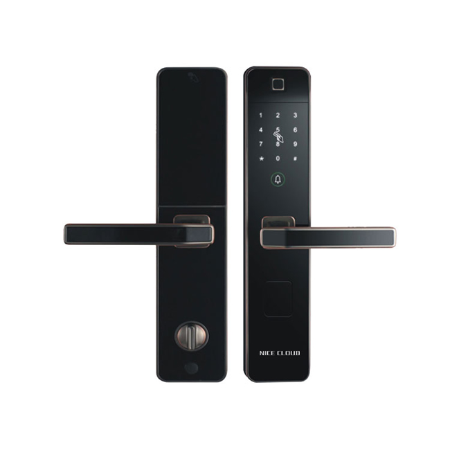 卓亞云智能鎖 直板指紋密碼鎖 防盜門智能刷卡鎖