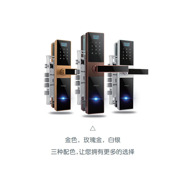 奧聯(lián)智能鎖 家用防盜指紋鎖 直板電子密碼鎖