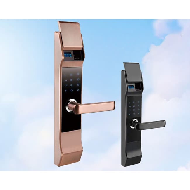 科塞達(dá)智能鎖 鋅合金智能指紋鎖 小滑蓋防盜密碼鎖