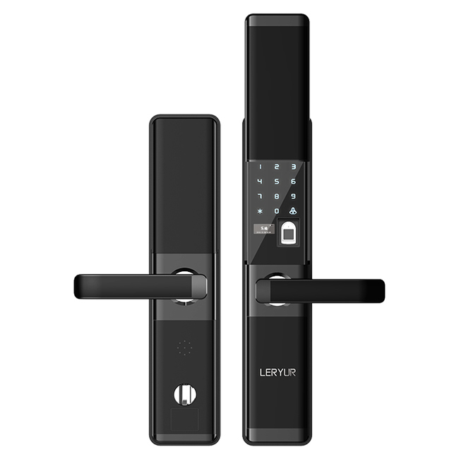 樂柚智能鎖 滑蓋指紋密碼鎖 家用防盜門智能鎖