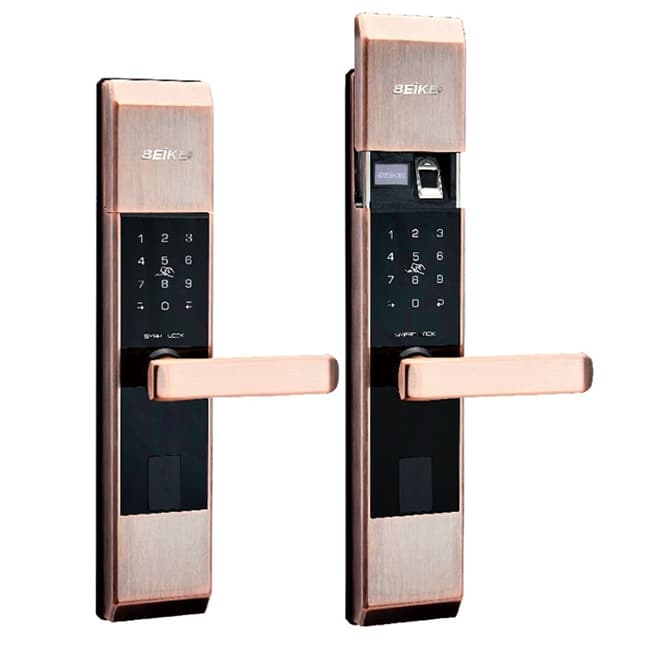 貝可指紋鎖 60103自動(dòng)滑蓋指紋智能門鎖