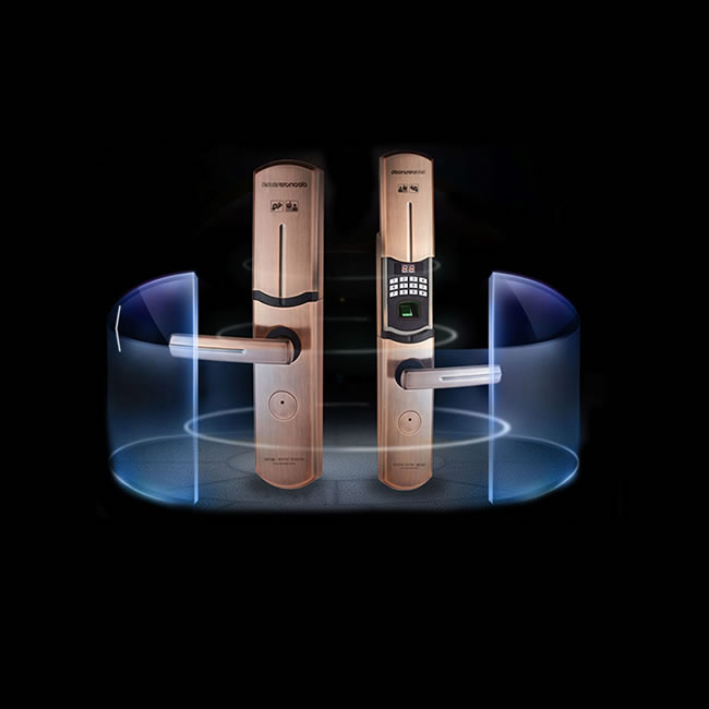 德帝諾智能鎖 6606DOLED液晶屏智能指紋鎖