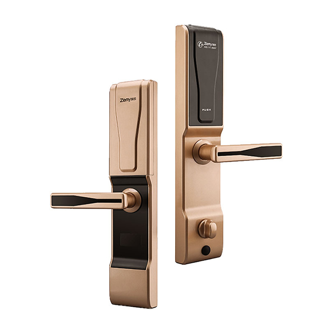 智密智能鎖 滑蓋指紋鎖 家用防盜門電子鎖H6