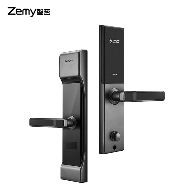 智密智能鎖 皓月灰家用指紋鎖 防盜門電子密碼鎖F6