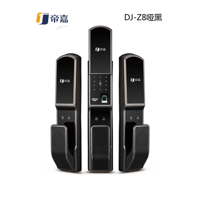 帝嘉智能鎖 全自動系列DJ-Z8啞黑指紋密碼鎖
