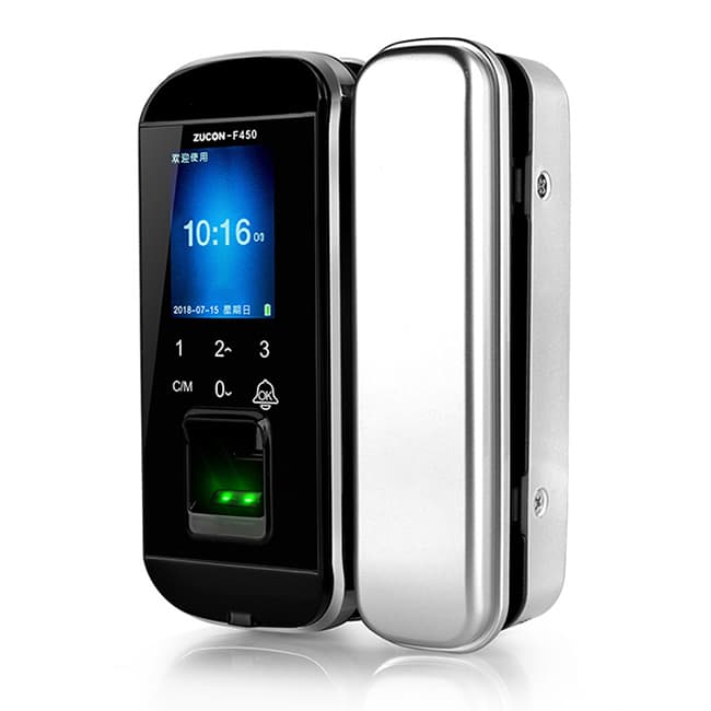 祖程智能鎖 辦公室玻璃門免開孔智能鎖