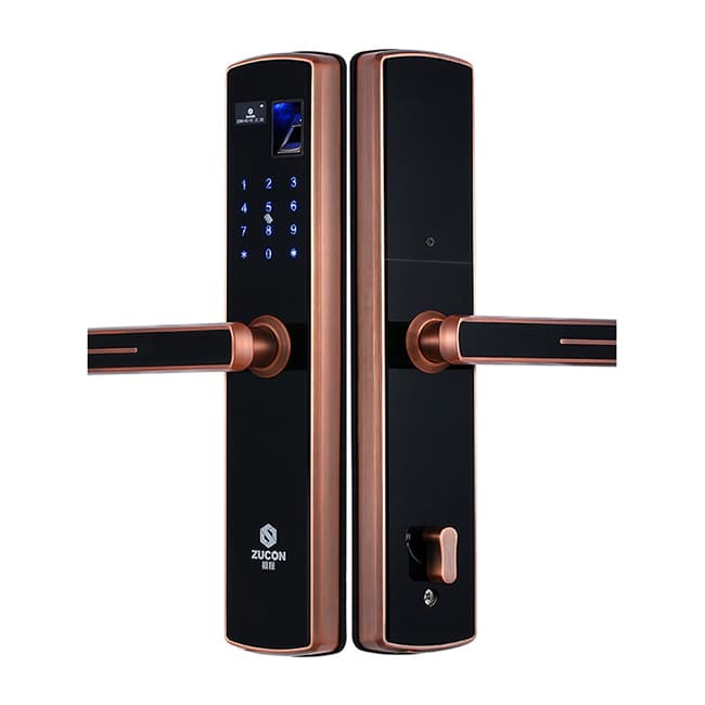 祖程智能鎖 家用防盜門指紋密碼刷卡鎖