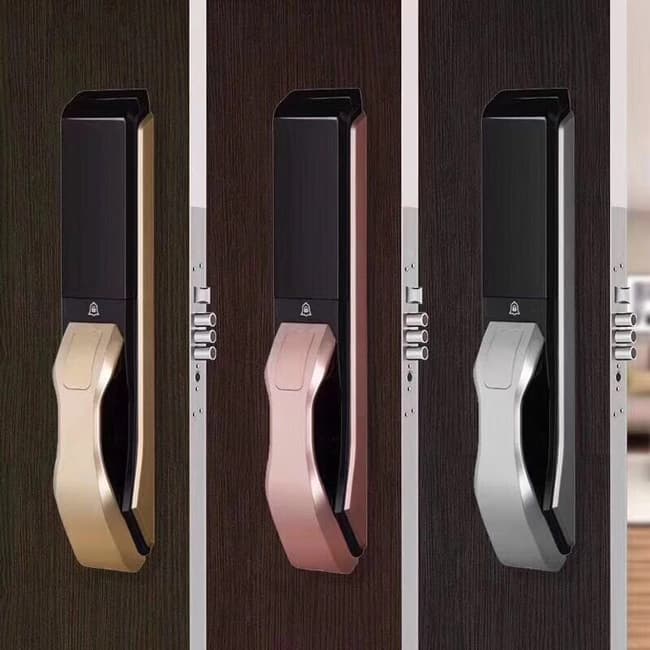 新銳智能鎖 推拉式指紋密碼鎖 防盜門智能鎖