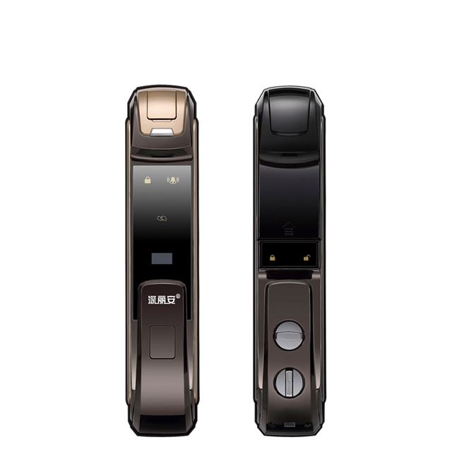 深麗安智能鎖 D5全自動指紋鎖家用防盜門智能鎖