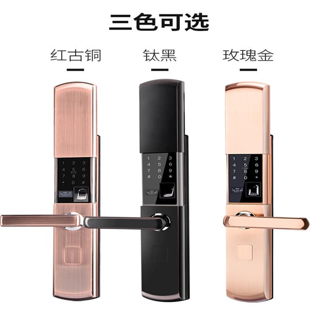 安迪智能鎖 H1家用防盜門大門滑蓋款智能鎖