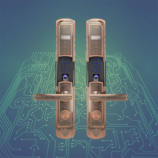 紋盾美智能鎖  L6S歐式經典智能鎖