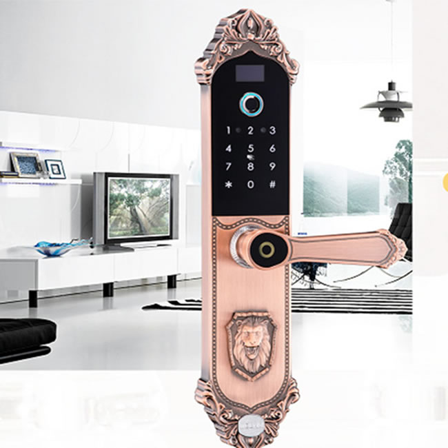 紋盾美智能鎖  H610簡歐新中式智能鎖