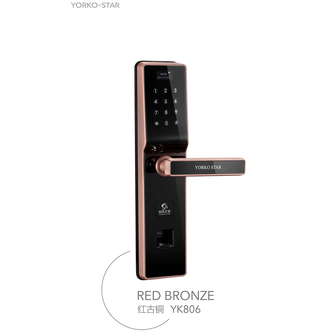 約克智能鎖 YK806智能指紋密碼鎖