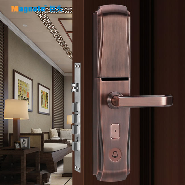 巨頭智能鎖 電子鎖感應遙控智能大門鎖