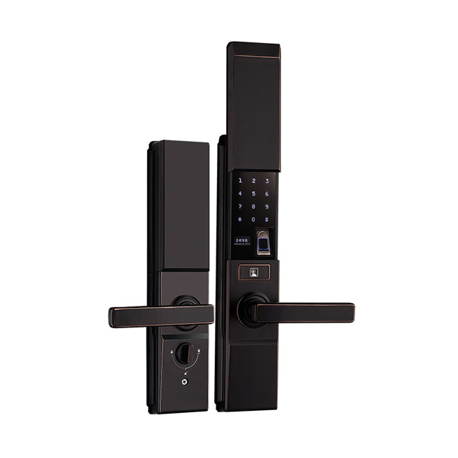 皇頡智能鎖 H11應(yīng)急自理 真皮指紋識(shí)別鎖