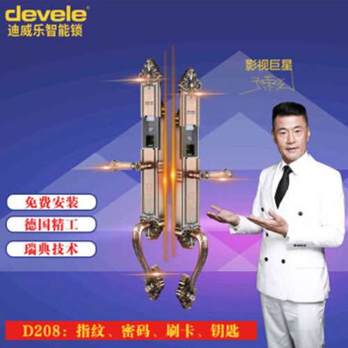 迪威樂智能鎖 D208別墅家用防撬防盜門鎖