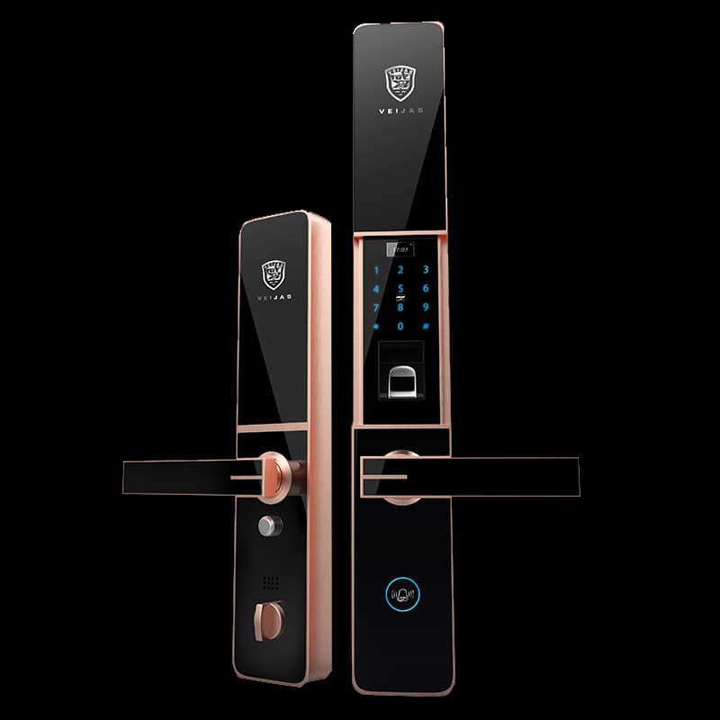 威將士智能鎖 V4滑蓋指紋鎖家用防盜門智能鎖