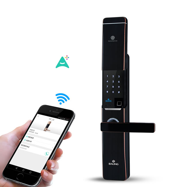 霸菱智能鎖 MF-52阿里云智能指紋密碼鎖