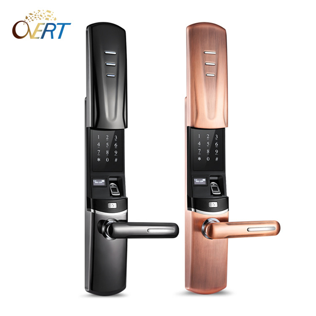 奧弗特智能鎖 時(shí)尚滑蓋半導(dǎo)體指紋鎖