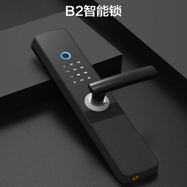 居聯(lián)智能鎖 B2虛位密碼半自動(dòng)智能指紋鎖