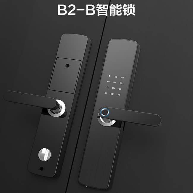 居聯(lián)智能鎖 B2-B電磁防護(hù)活體指紋智能鎖