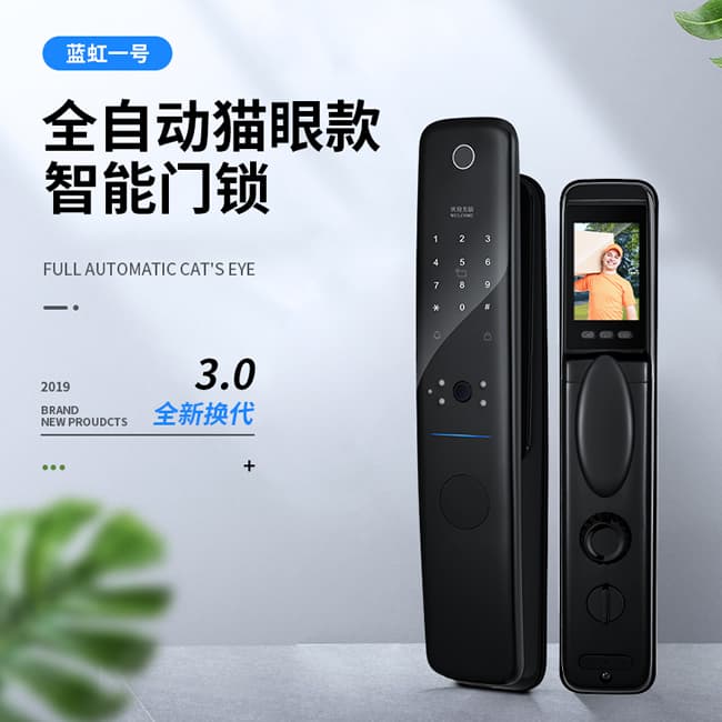 新視圖智能鎖  LH001全自動(dòng)可視貓眼智能門鎖