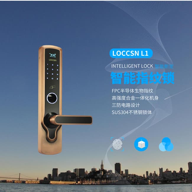 南澤智能鎖 L1家用防盜門智能電子門鎖