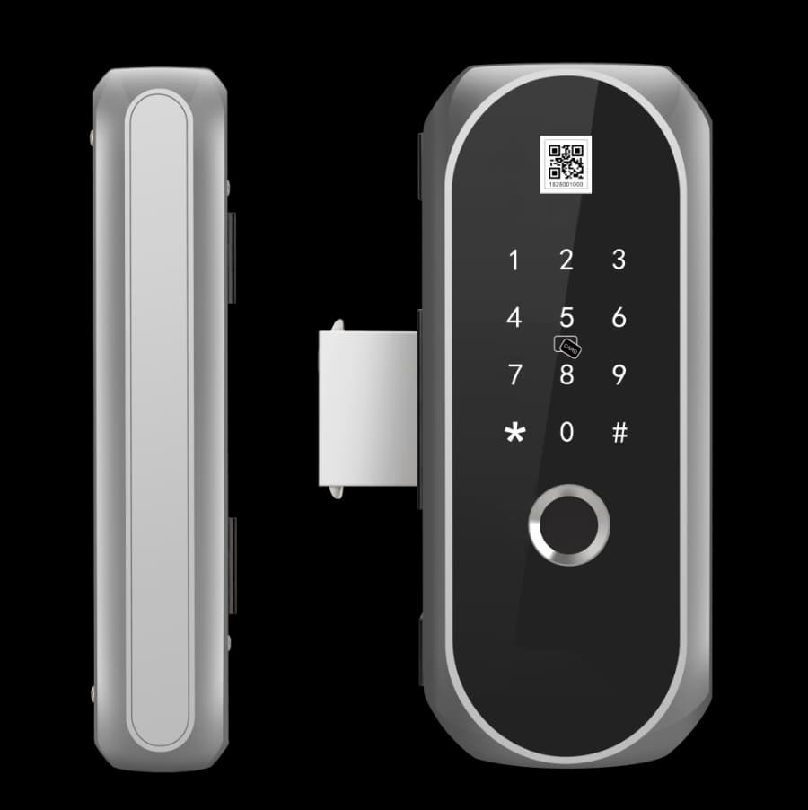 中科易安聯網智能鎖 QY-201免開孔免布線玻璃門鎖