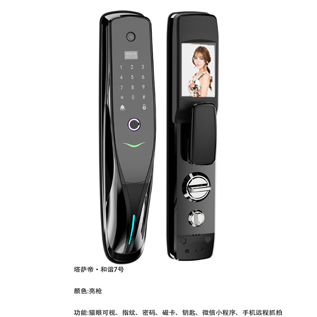 塔薩帝智能鎖 和諧7號可視貓眼全自動(dòng)智能鎖