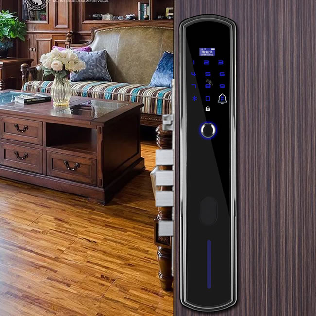 巨石智慧智能鎖 HR-616X全自動(dòng)家用指紋鎖