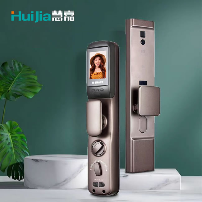 慧嘉智能鎖 家用防盜門貓眼電子門鎖