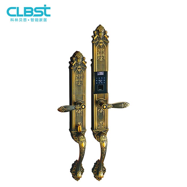 科林貝思智能鎖 CK-B04純銅定制別墅門指紋鎖
