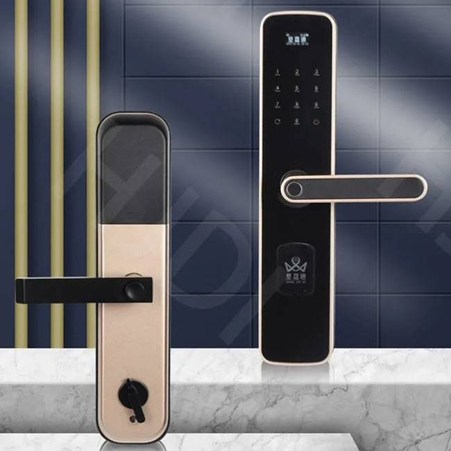 皇嘉迪智能鎖 H6505家用半自動指紋密碼鎖