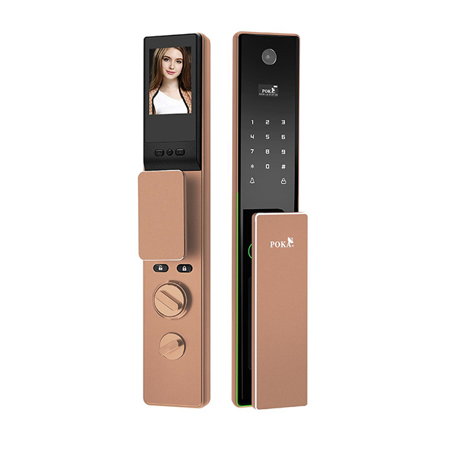 寶嘉智能鎖 A16全自動貓眼可視智能鎖指紋鎖