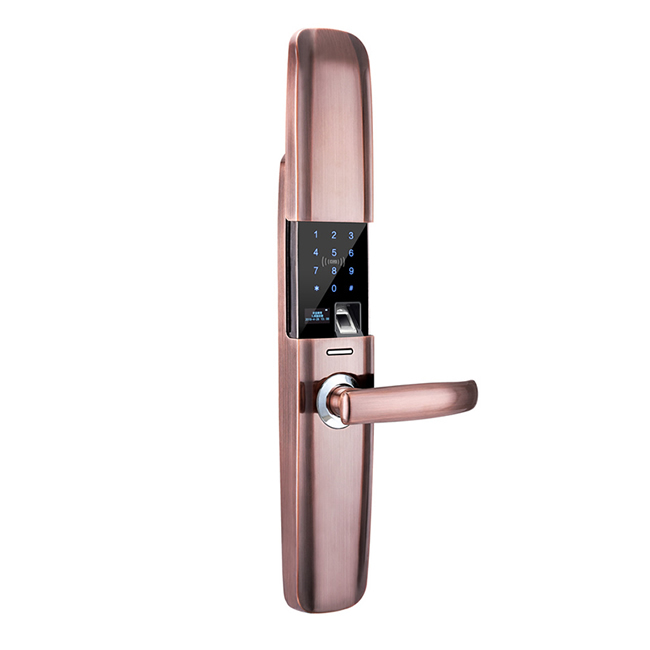 中揚智能鎖 768滑蓋指紋密碼智能鎖