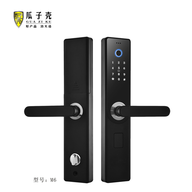 瓜子殼智能鎖 M6防盜門指紋識別電子門鎖