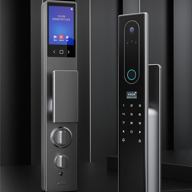 魅指3D雙目人臉識別智能鎖 刷臉秒開無感開門