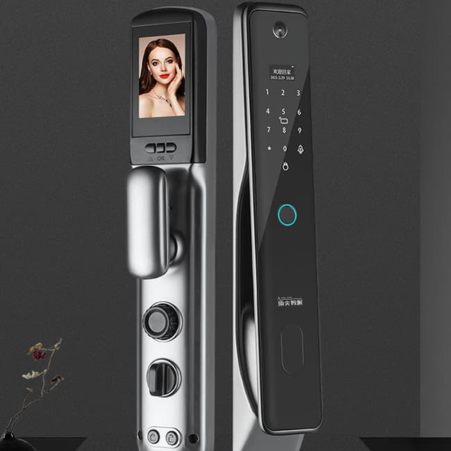 頂尖智派秋田系列 全自動貓眼監(jiān)控智能門鎖