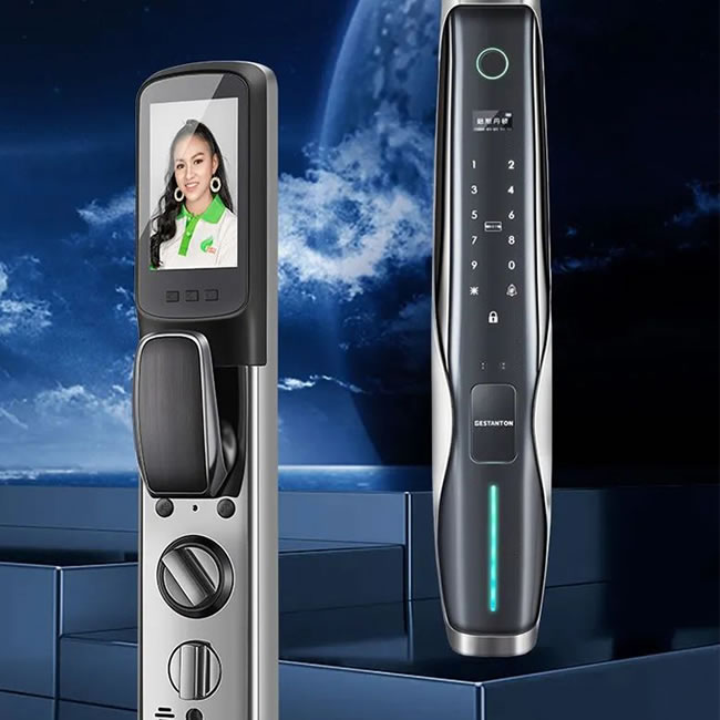 格斯丹頓智能鎖F6Pro  3D人臉視頻智能鎖