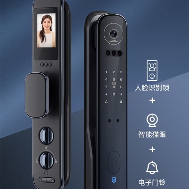 石將軍J6 plus智能門鎖 密碼鎖家用防盜電子鎖