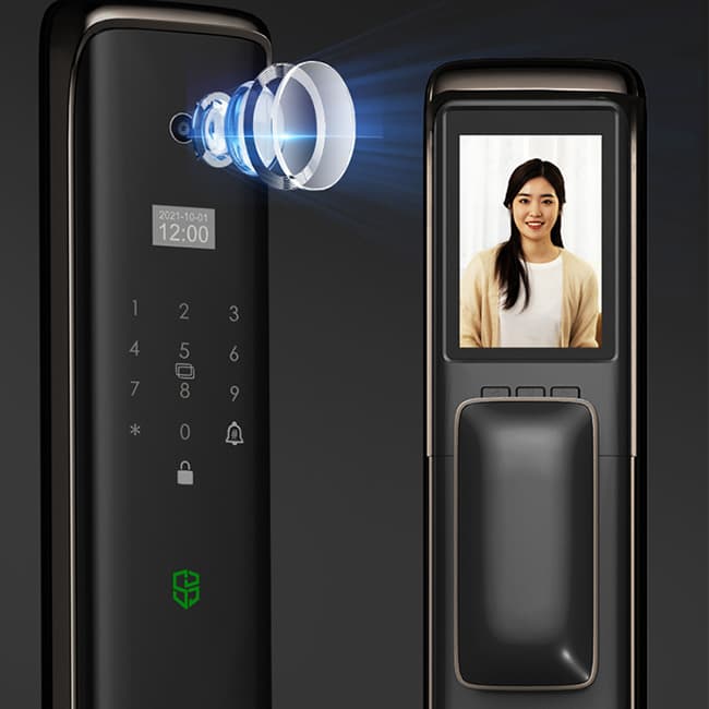 石將軍J1D-PLUS全自智能電子鎖 指紋密碼鎖家用防盜門密碼鎖