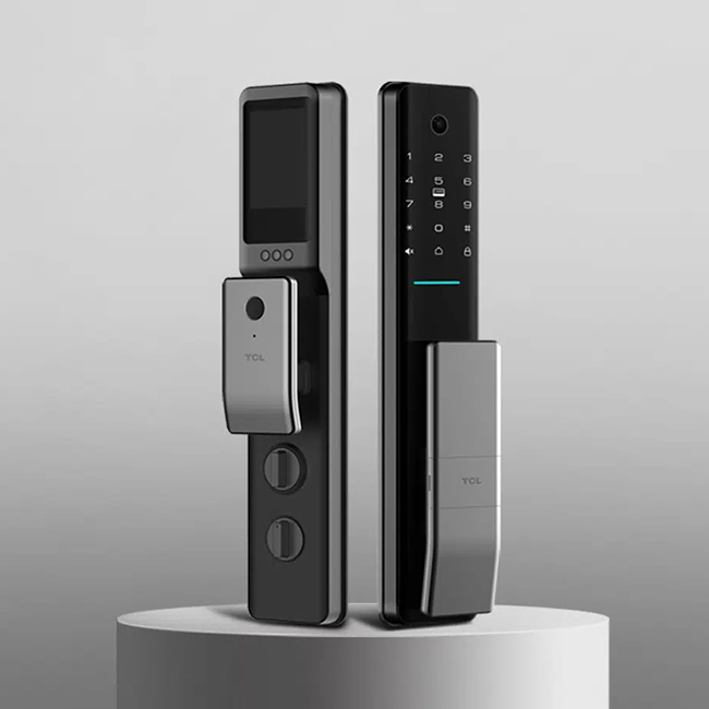 TCLAI大屏貓眼智能鎖K5C 密碼鎖電子鎖C級鎖芯遠程開鎖