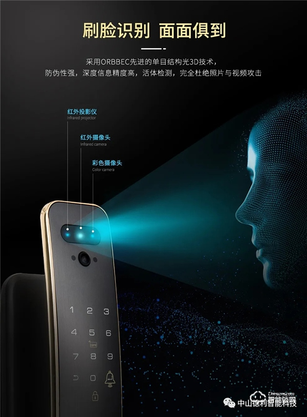 【德利】3D人臉 X 可視貓眼全自動智能鎖矚目登場！