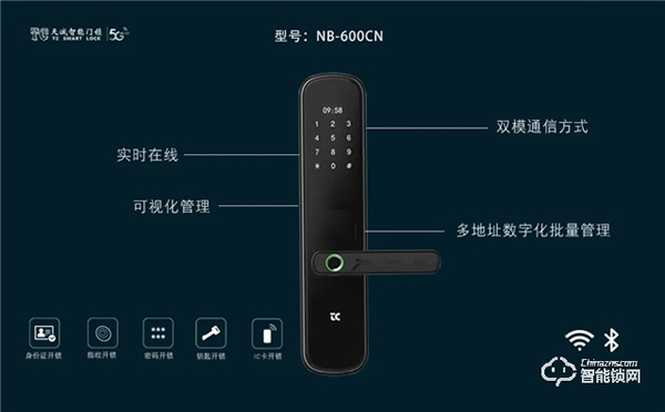 2021年天誠第三代NB-IOT智能門鎖搭載移遠模組.海思Boudica 200平臺正式發布