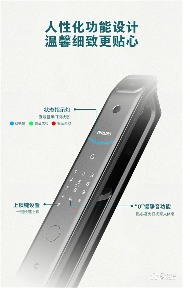 新品問世 | 飛利浦帶屏可視智能鎖DDL708耀目登場! 新品問世 | 飛利浦帶屏可視智能鎖DDL708耀目登場!