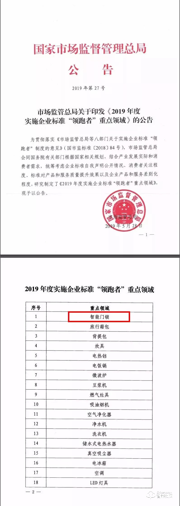 智能門鎖再被國家點名，誰能成為企業(yè)標準“領(lǐng)跑者”？