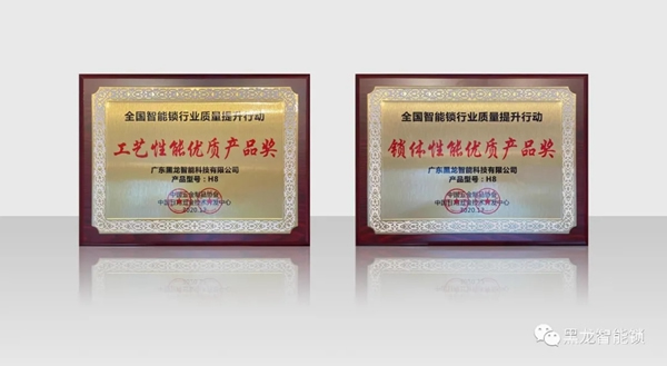 捷報！黑龍智能鎖再獲兩項大獎，產品力受權威認證！