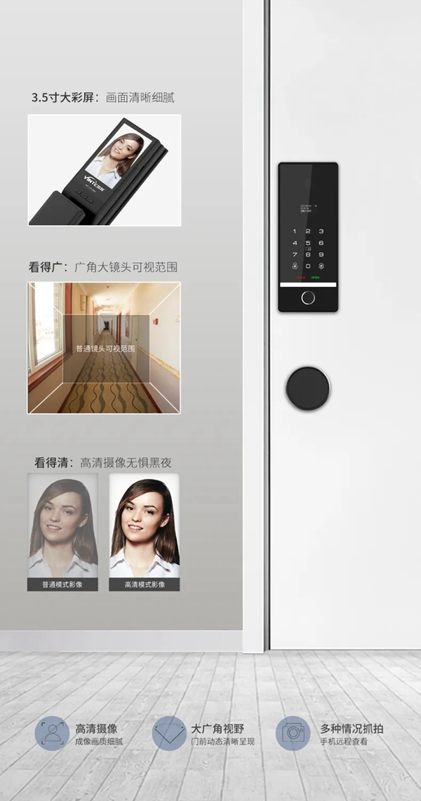新品亮相· 因特智能鎖Q5 | 超薄嵌入式一體鎖，讓智能有溫度